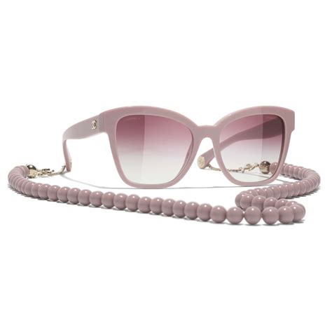 chanel pink runway sunglasses